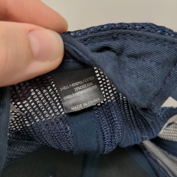 Toadfish Snapback Trucker Hat Blue One Size Embroidered Mesh Back Richardson - Picture 7 of 8